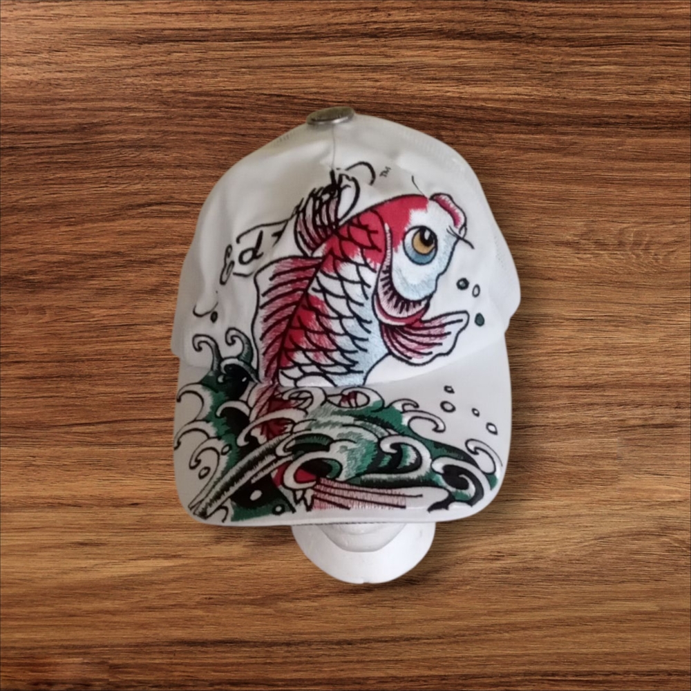 Ed Hardy Koi Fish Tattoo Vintage Y2k Trucker Cap